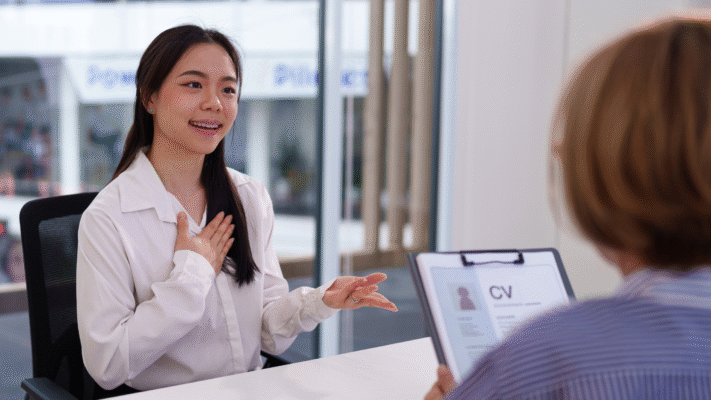 Job interview showing the cost of vacant roles in Singapore